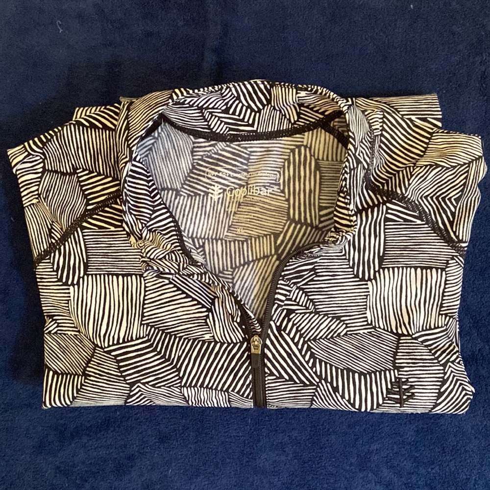 Coolibar Lawai Ruche swim shirt UPF 50 - XL